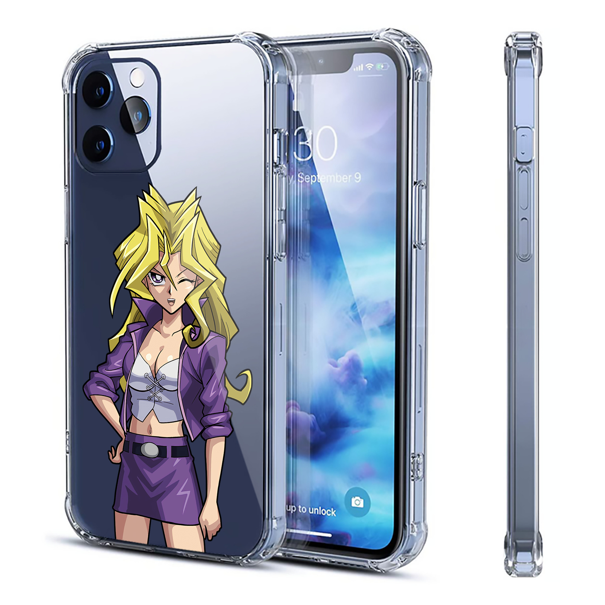 （画像用） 遊☆戯☆王 Yu-Gi-Oh! 【iPhone 12シリーズ対応】透明スマホケース（クリアソフトケース）